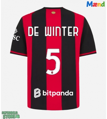 AC Milan Koni De Winter #5 Replika Hjemmebanetrøje 2026-27 Kortærmet